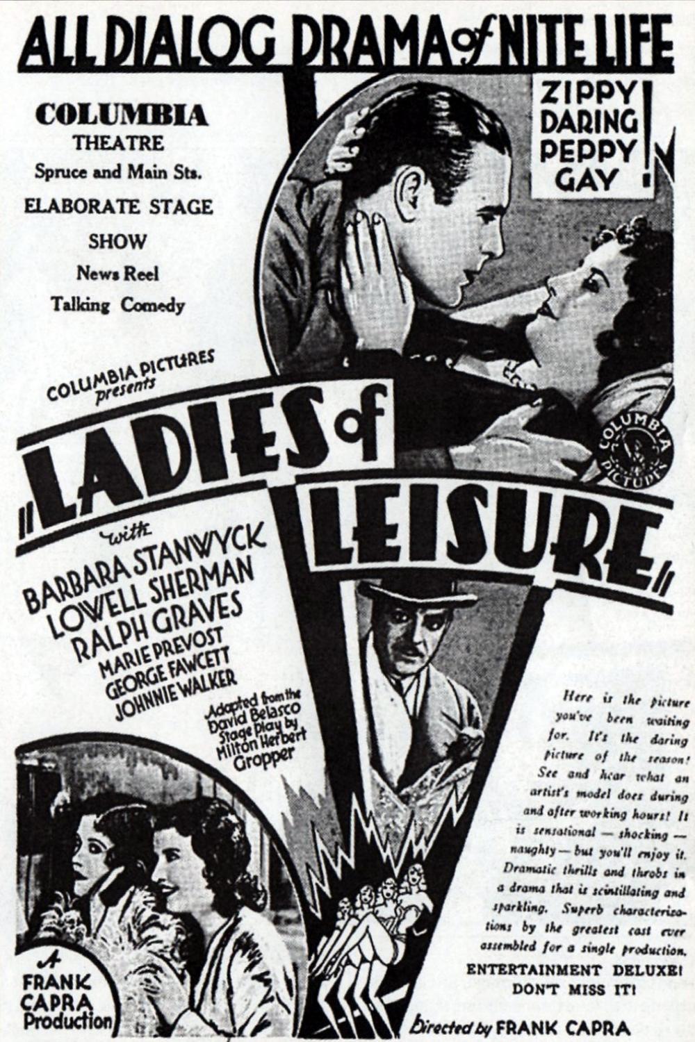 affiche du film Ladies of Leisure