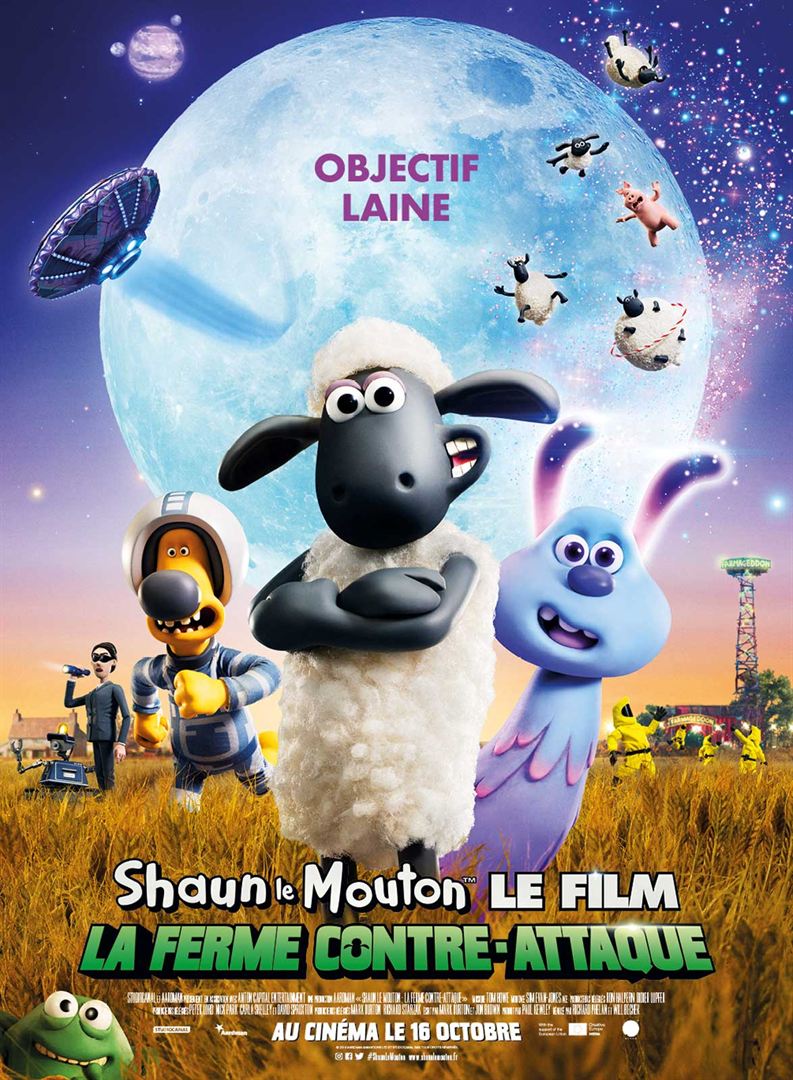 affiche du film Shaun le mouton, le film : la ferme contre-attaque