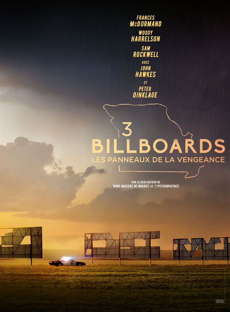 affiche du film 3 Billboards : Les Panneaux de la vengeance