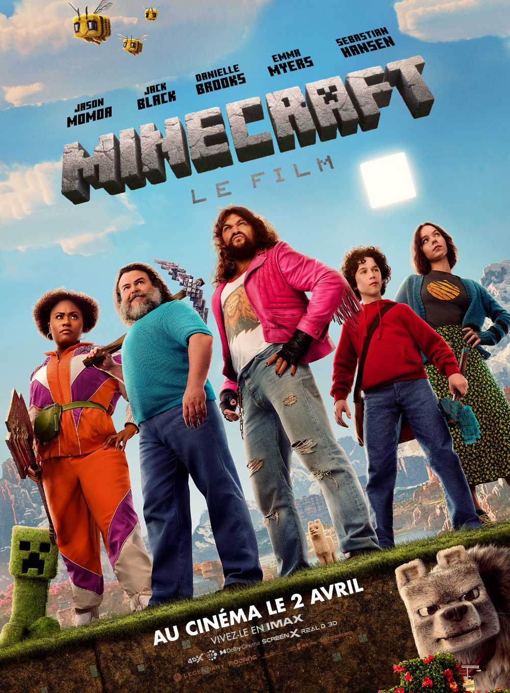 affiche du film Minecraft, le film