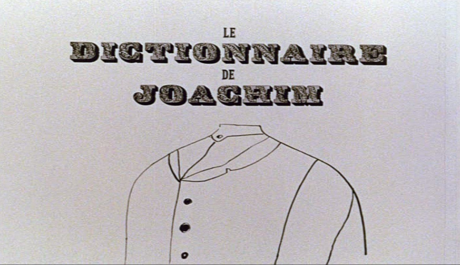 affiche du film Le dictionnaire de Joachim