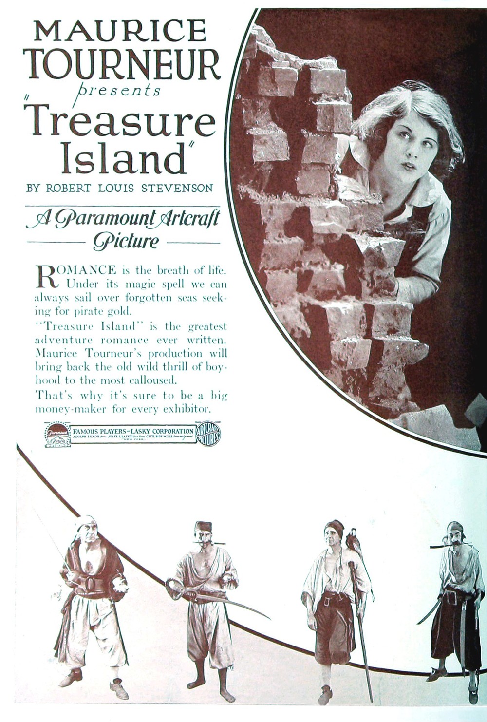 affiche du film L'Île au trésor (1920)