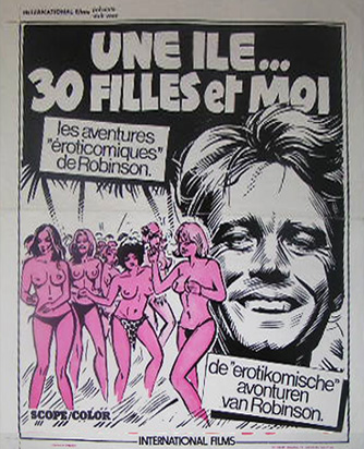 affiche du film Une île, 30 filles et moi