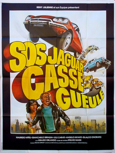 affiche du film SOS jaguar, opération casse gueule