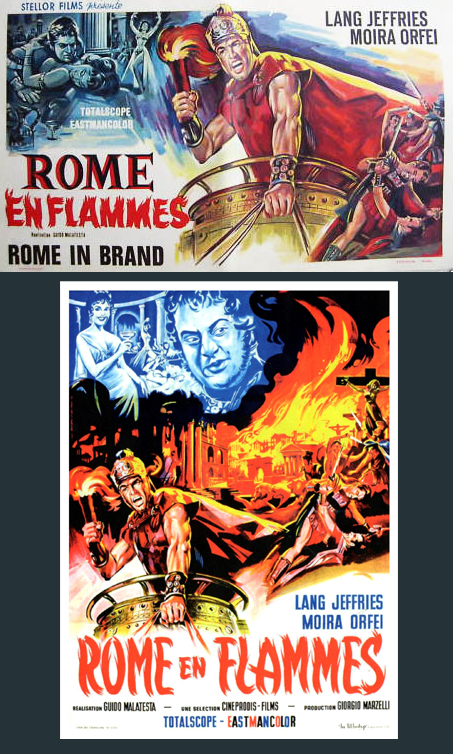 affiche du film Rome en flammes