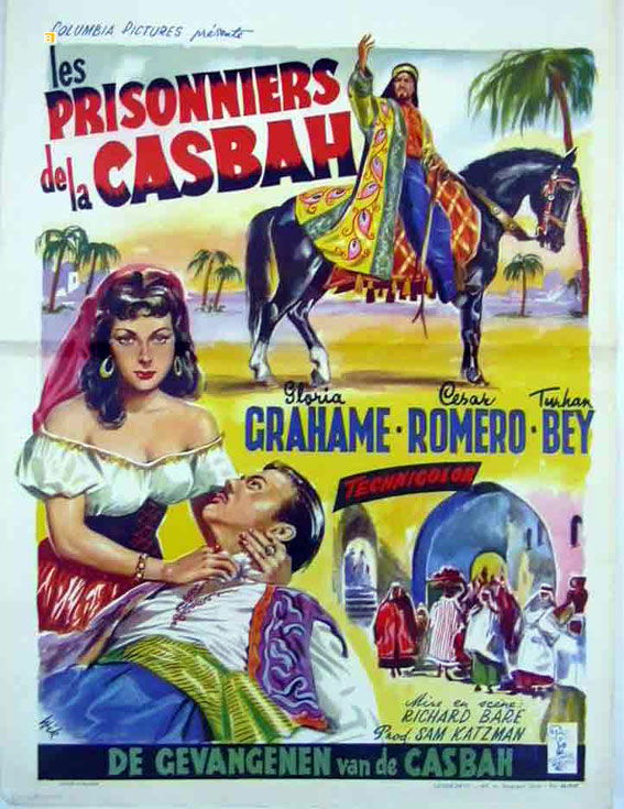 affiche du film Les prisonniers de la casbah