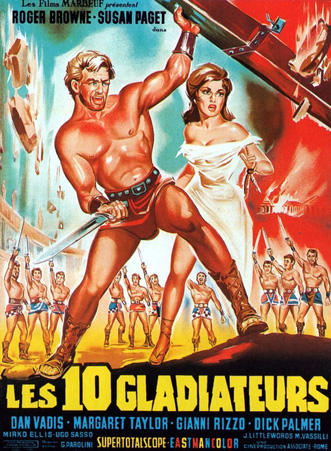 affiche du film Les dix gladiateurs