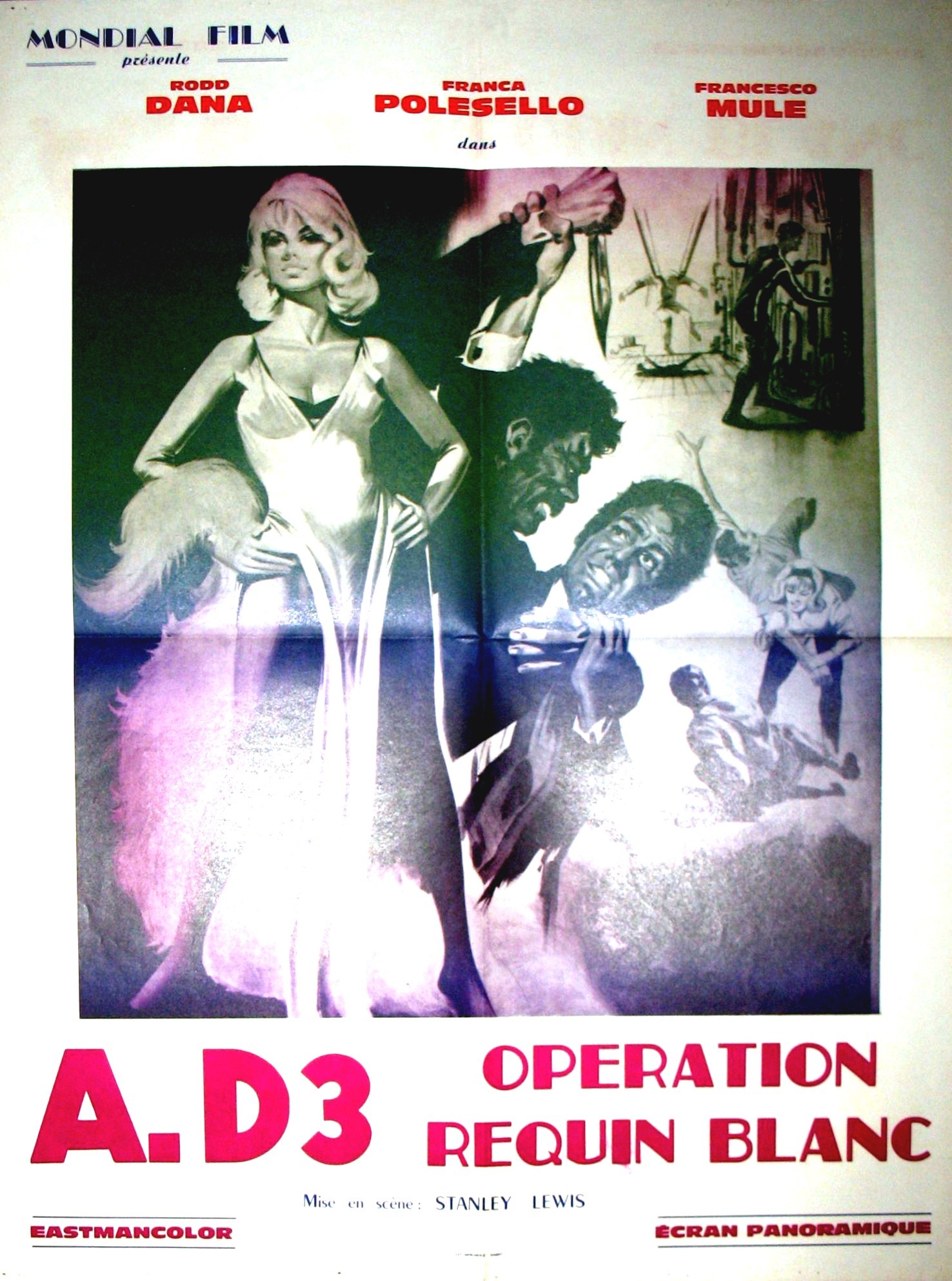 affiche du film A.D.3 opération: Requin blanc