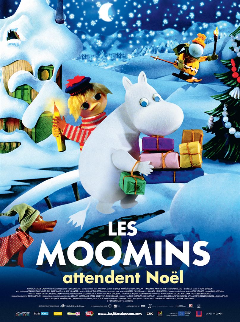 affiche du film Les Moomins attendent Noël