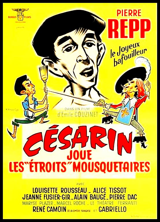 affiche du film Césarin joue les 'étroits' mousquetaires