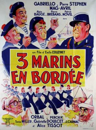 affiche du film Trois marins en bordée