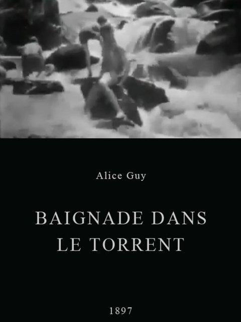 affiche du film Baignade dans un torrent