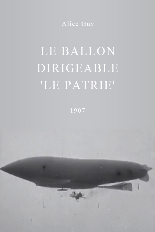 affiche du film Le ballon dirigeable 'Le patrie'