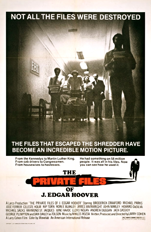 affiche du film The Private Files of J. Edgar Hoover