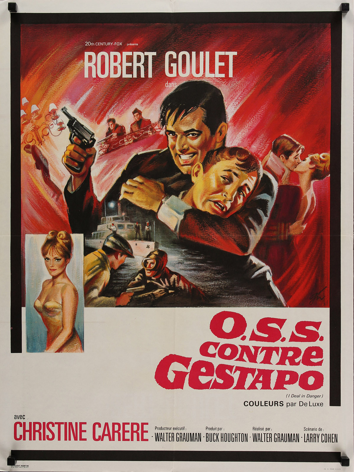 affiche du film OSS contre Gestapo