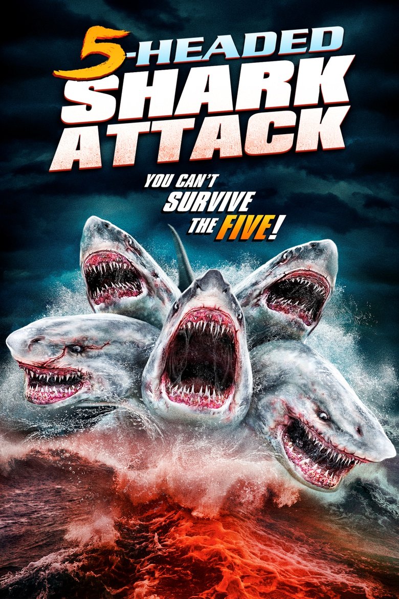 affiche du film L'Attaque du requin à cinq têtes