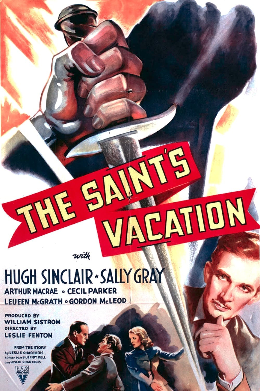 affiche du film Pas de vacances pour le Saint