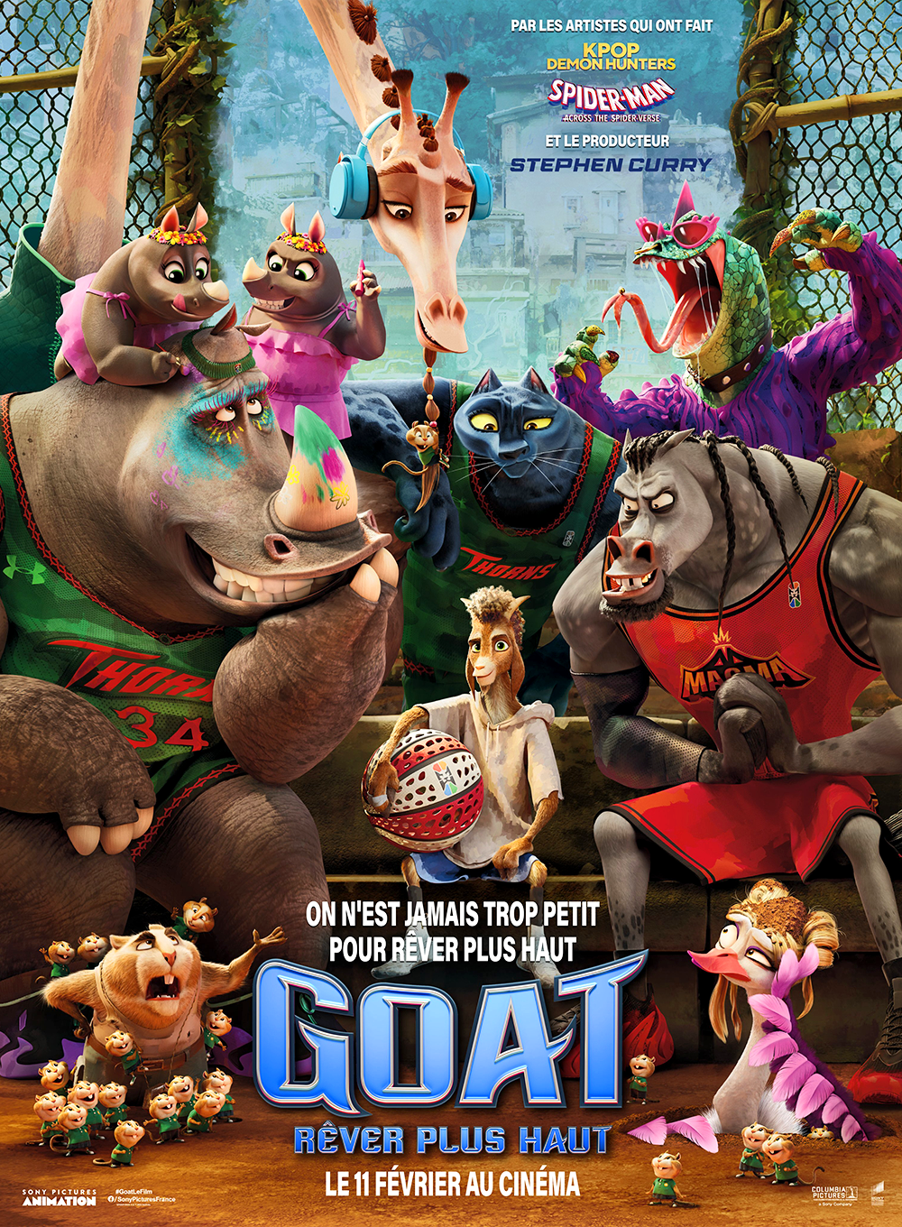 affiche du film Goat - rêver plus haut