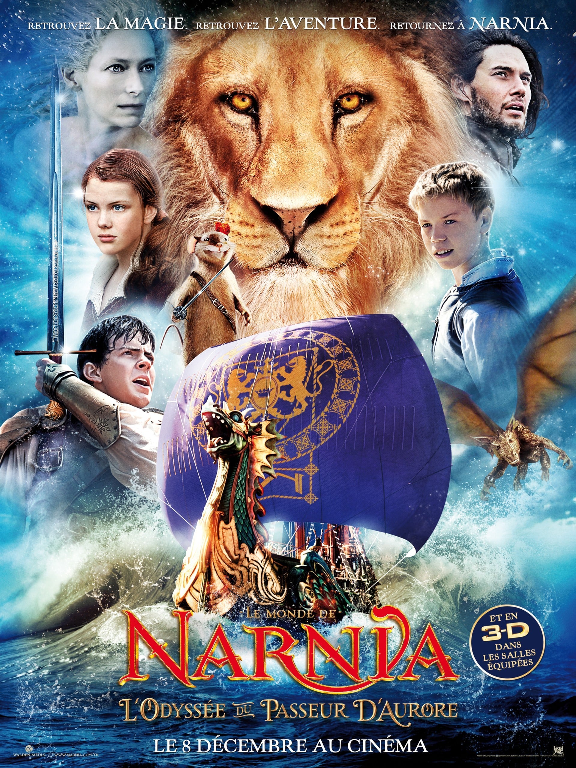 affiche du film Le monde de Narnia : L'odyssée du passeur d'aurore