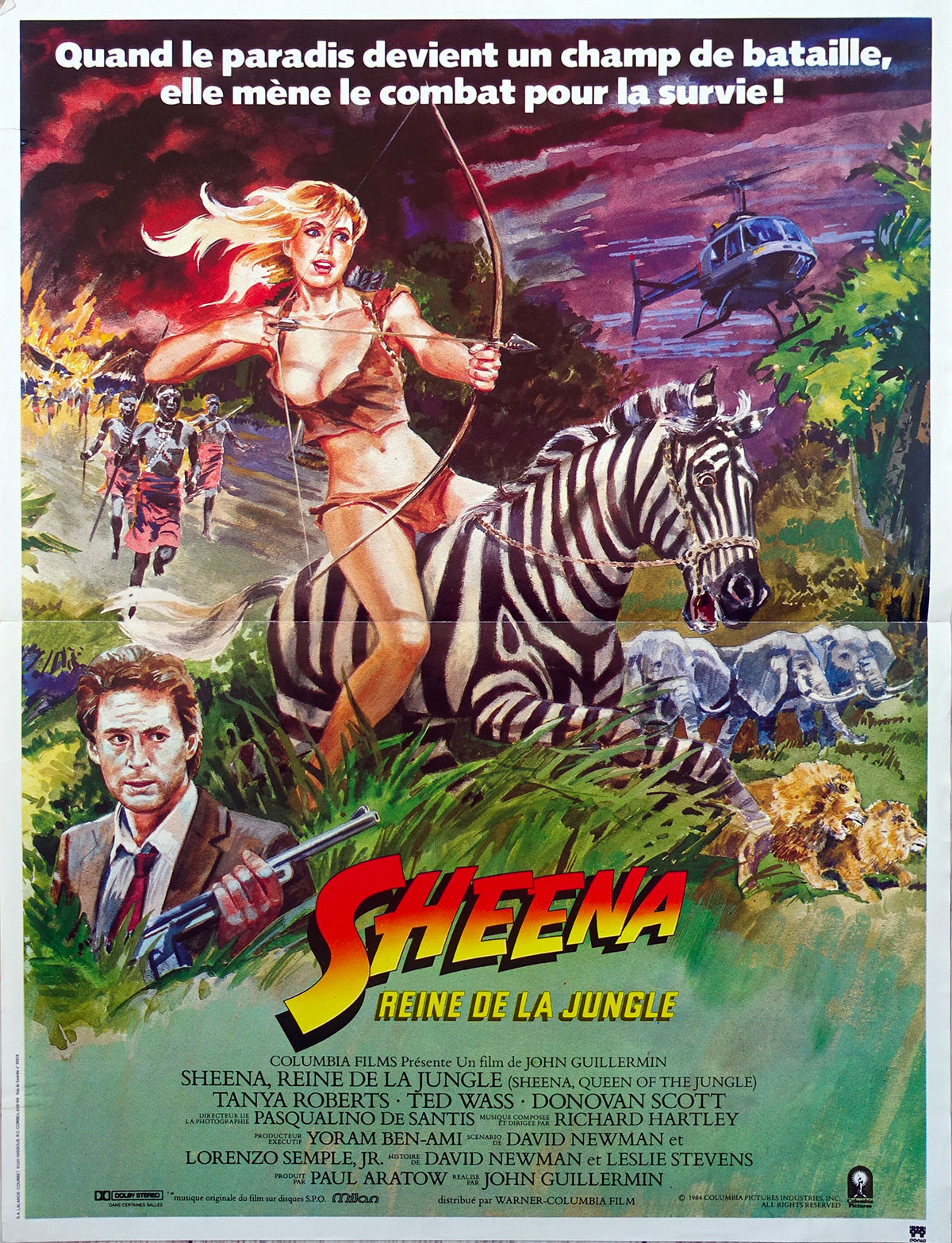affiche du film Sheena, reine de la jungle