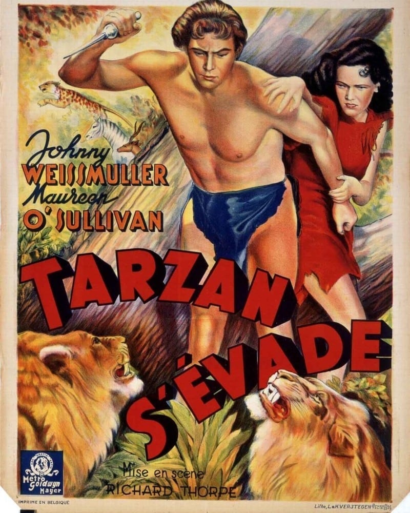 affiche du film Tarzan s'évade