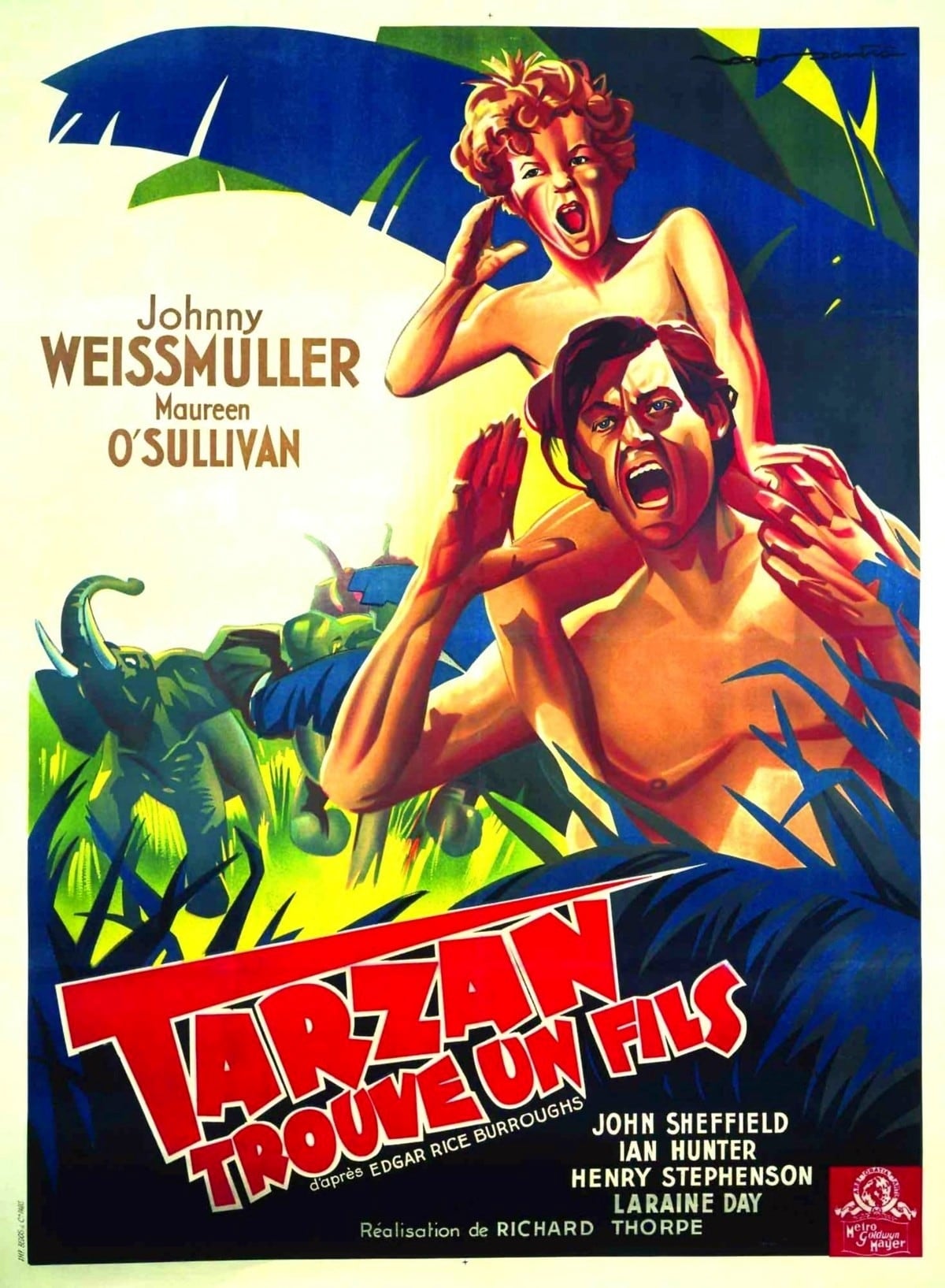 affiche du film Tarzan trouve un fils