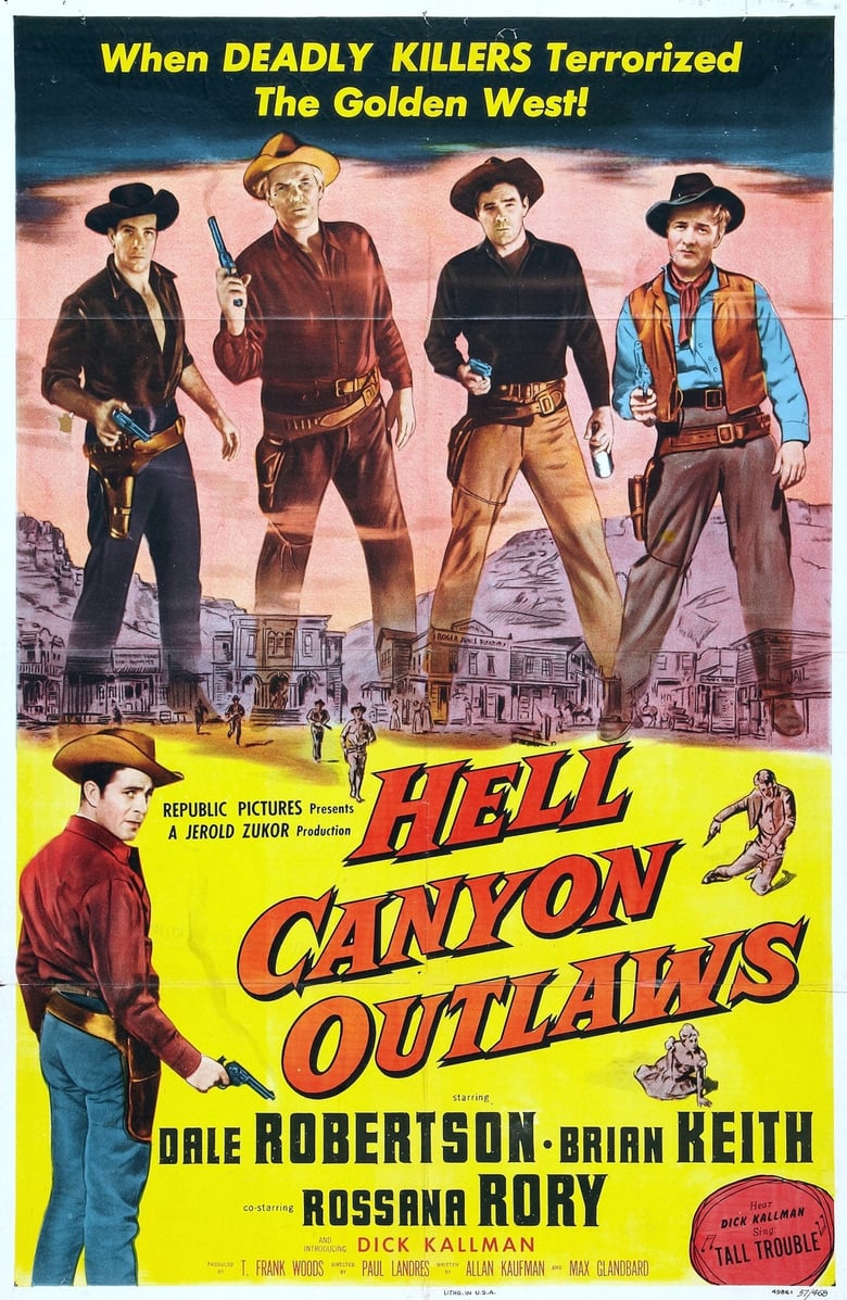 affiche du film Hell Canyon Outlaws