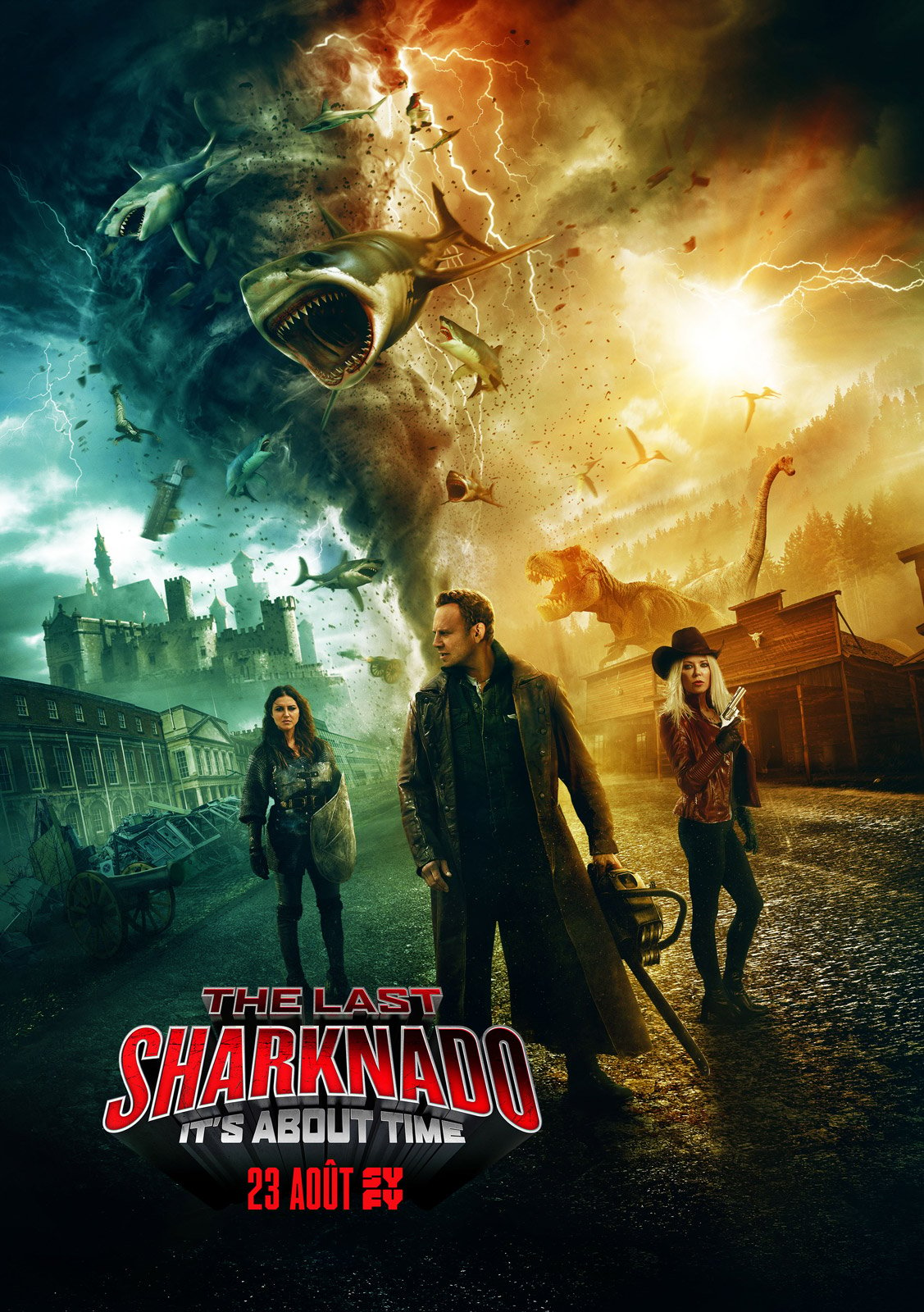 affiche du film The Last Sharknado: It's About Time