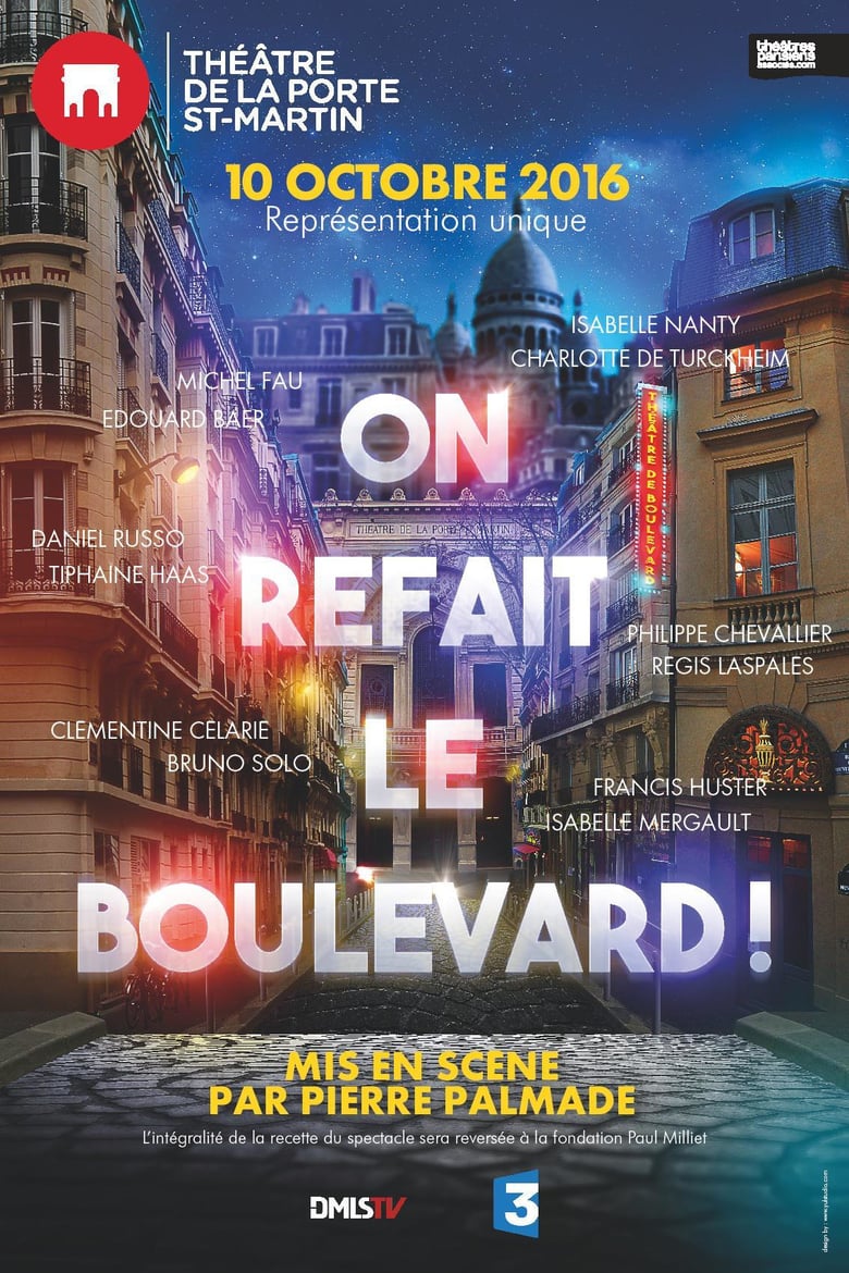 affiche du film On refait le boulevard (théâtre)