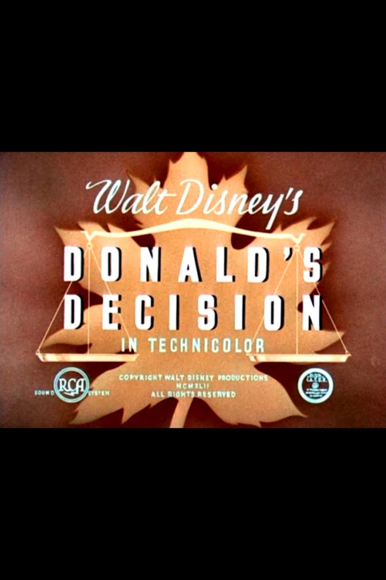 affiche du film Donald's Decision