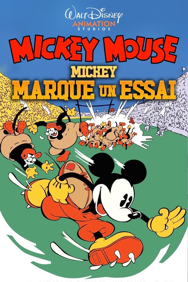 affiche du film Mickey marque un essai