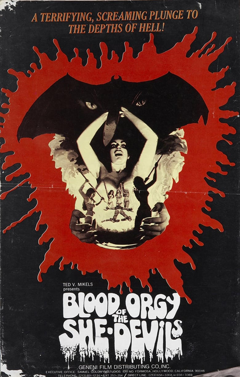 affiche du film Blood Orgy of the She-Devils
