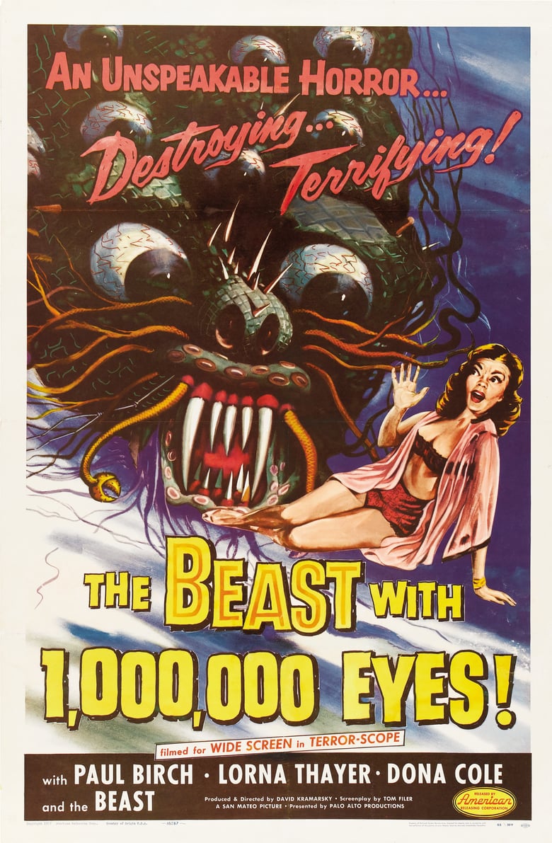 affiche du film The Beast with a Million Eyes