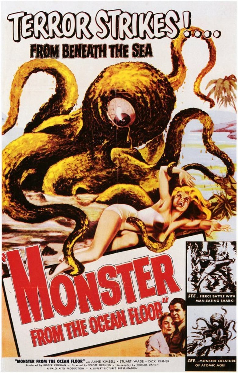 affiche du film Monster from the Ocean Floor