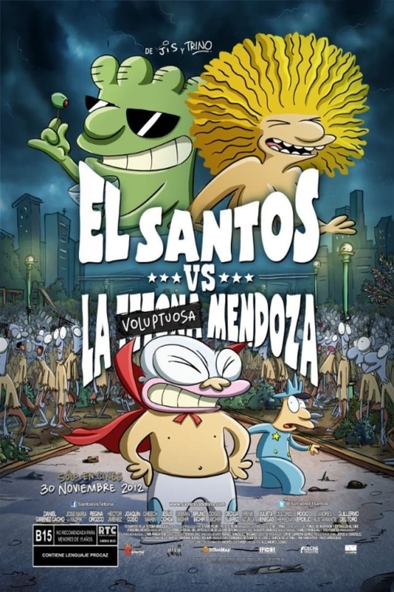 affiche du film El Santos vs la Tetona Mendoza