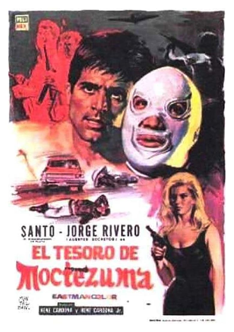 affiche du film Santo et le trésor de Montezuma