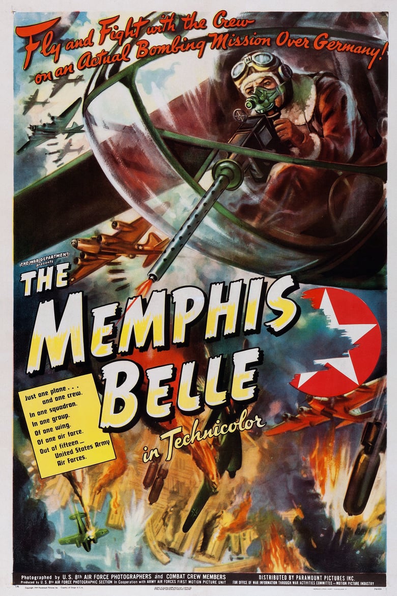 affiche du film Le Memphis Belle : Histoire d'une forteresse volante