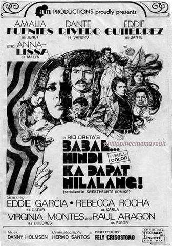 affiche du film Babae... hindi ka dapat nilalang !