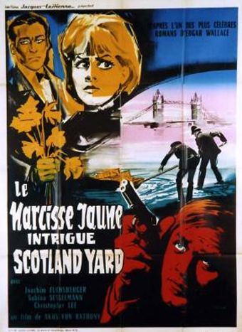 affiche du film Le Narcisse jaune intrigue Scotland Yard