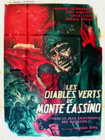 affiche du film Les diables verts de Monte Cassino