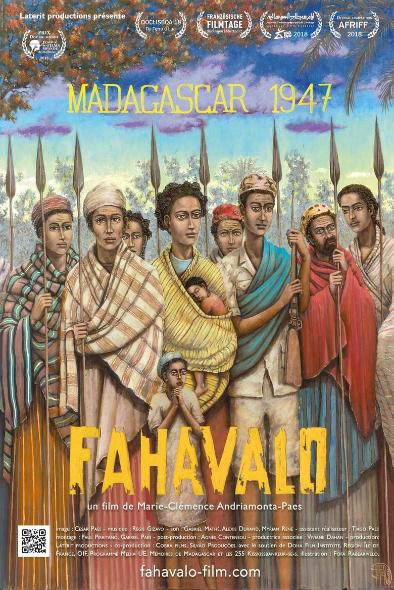 affiche du film Fahavalo, Madagascar 1947