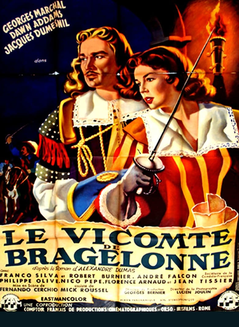 affiche du film Le vicomte de Bragelonne