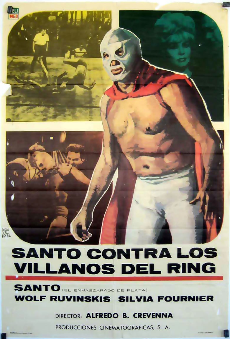 affiche du film Santo the Silver Mask vs. The Ring Villains