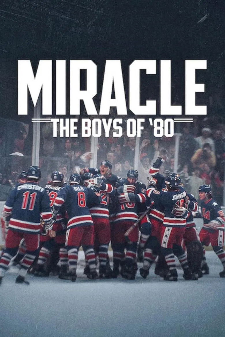 affiche du film Miracle aux JO : Le triomphe des hockeyeurs américains