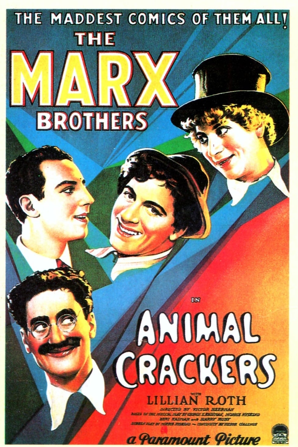 affiche du film Animal crackers, l'explorateur en folie