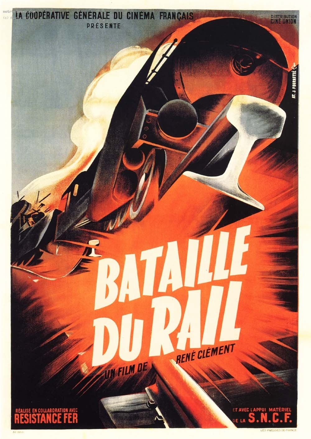 affiche du film La bataille du rail