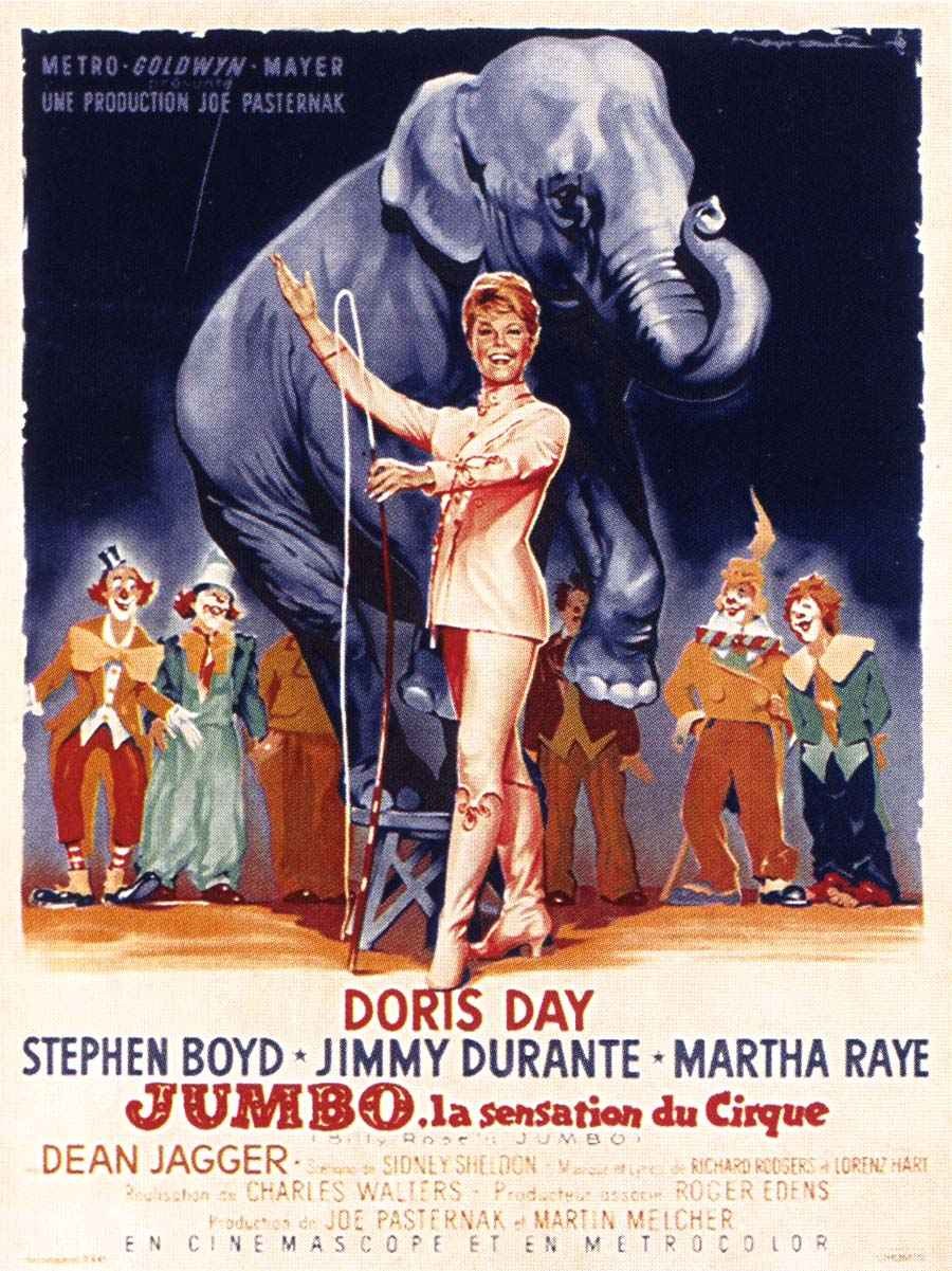 affiche du film Jumbo, la sensation du cirque