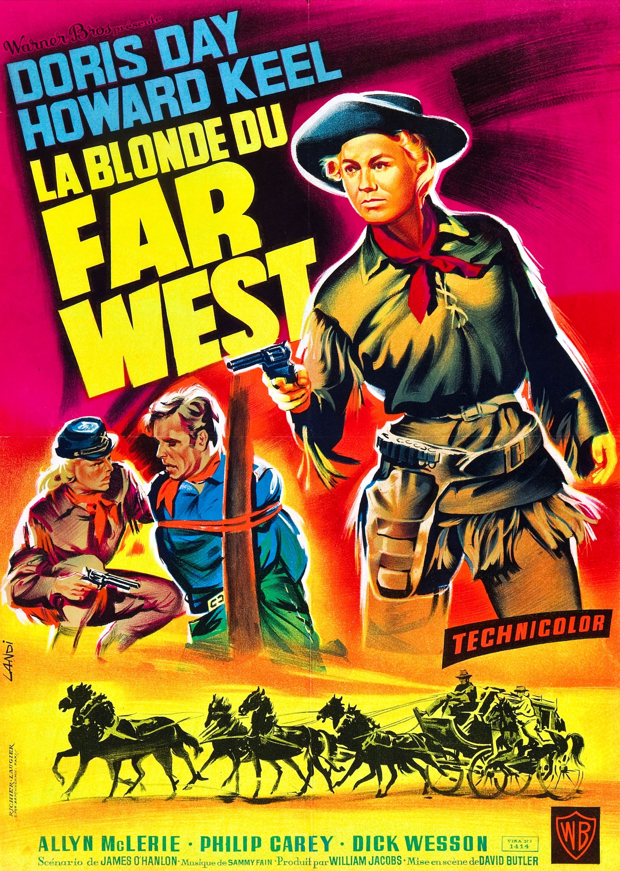 affiche du film La blonde du Far-West