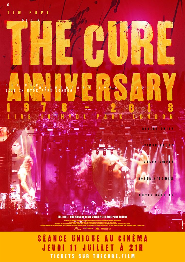 affiche du film The Cure: Anniversary (1978-2018 Live in Hyde Park)