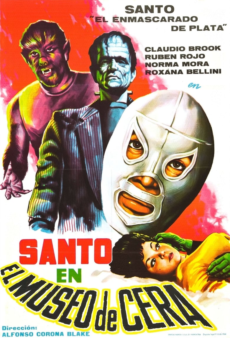 affiche du film Santo en el museo de cera
